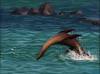 Leaping Leptocleidus by BrennanStokkermans on DeviantArt