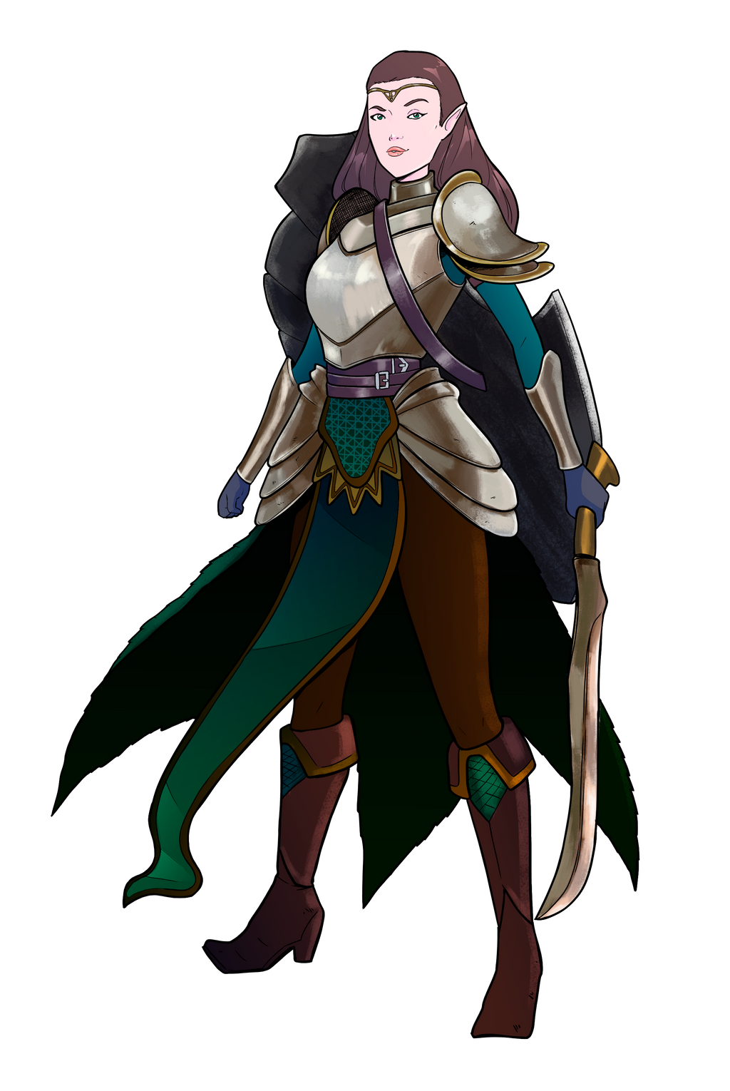 Female Wood Elf Fighter By Keely Key On DeviantArt female-wood-elf-fighter-by-keely-key-on-deviantart