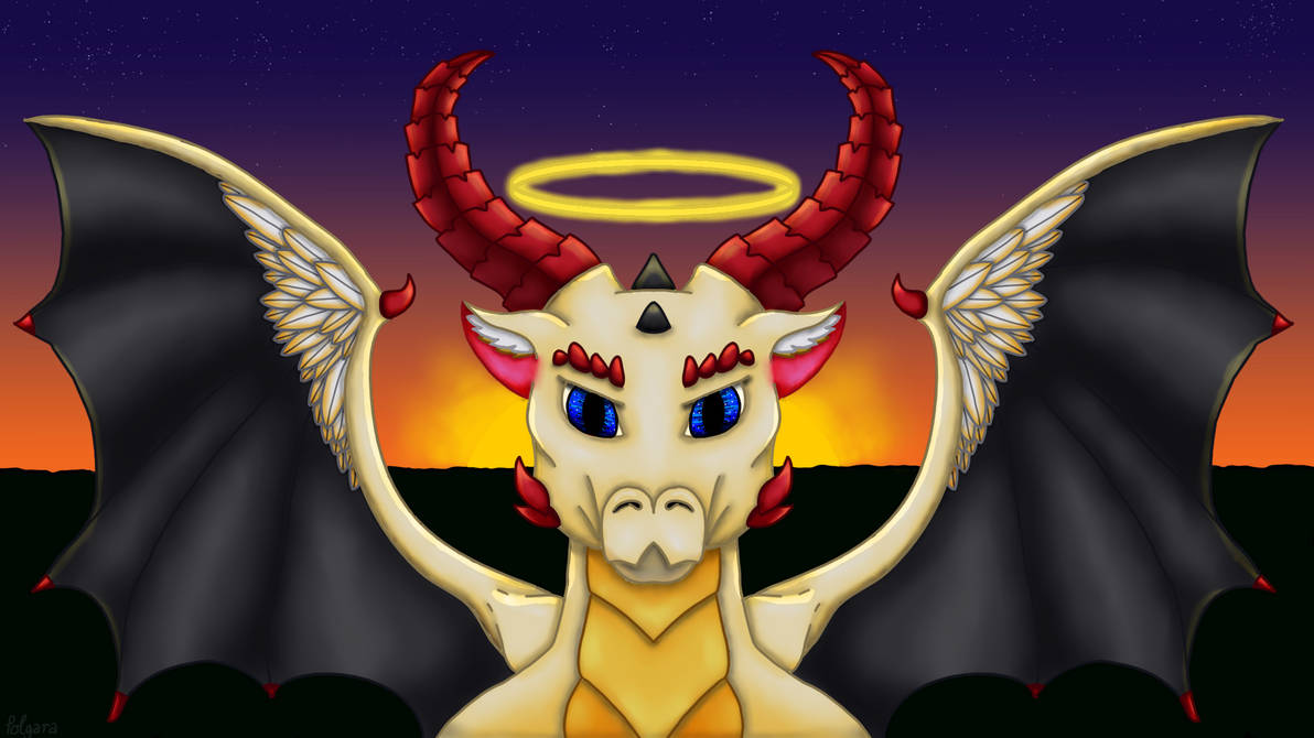 Angel Demon Dragon  Digital Art by Polgora on DeviantArt