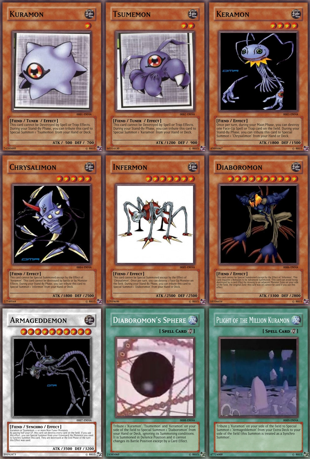 Diaboromon Cards