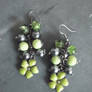 Green earrings