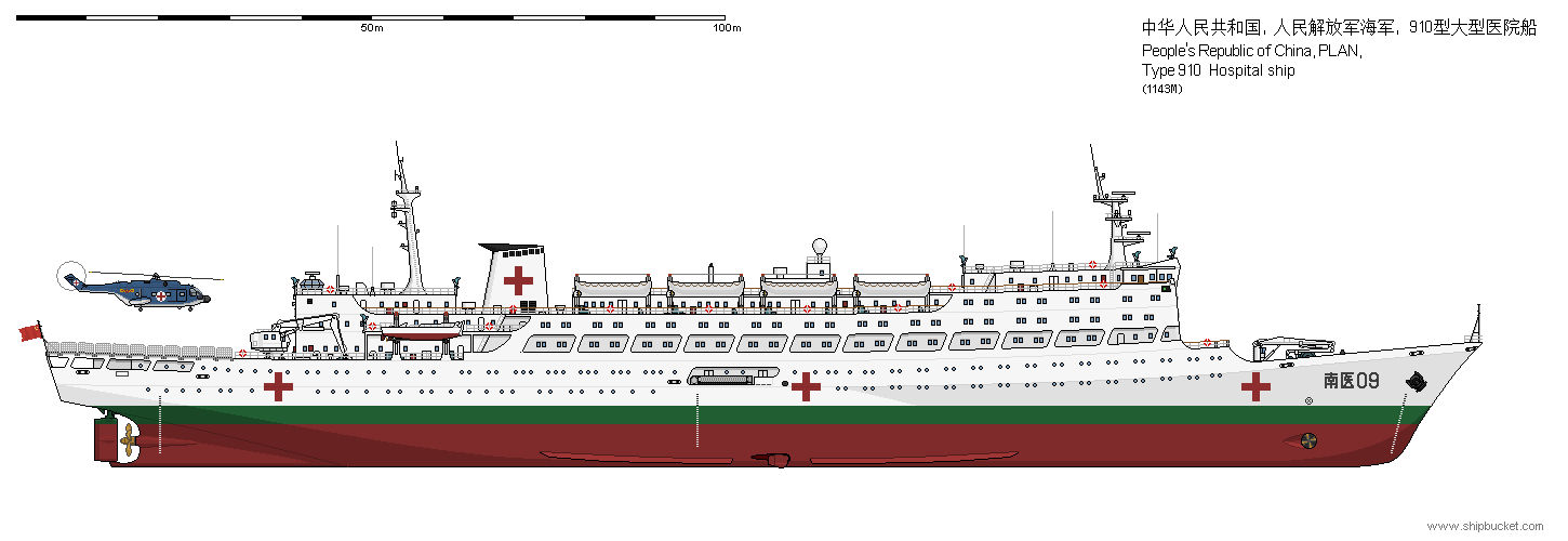 Type 920 Type 910 hospital ship by 1143M on DeviantArt