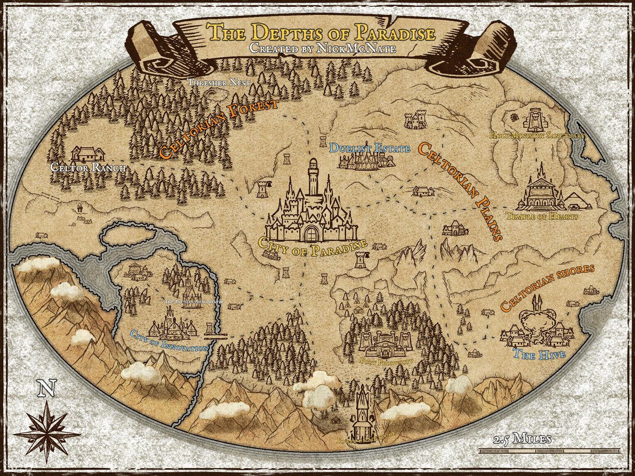 Deepwoken DnD: Depths of Paradise Map by NickMcNate on DeviantArt