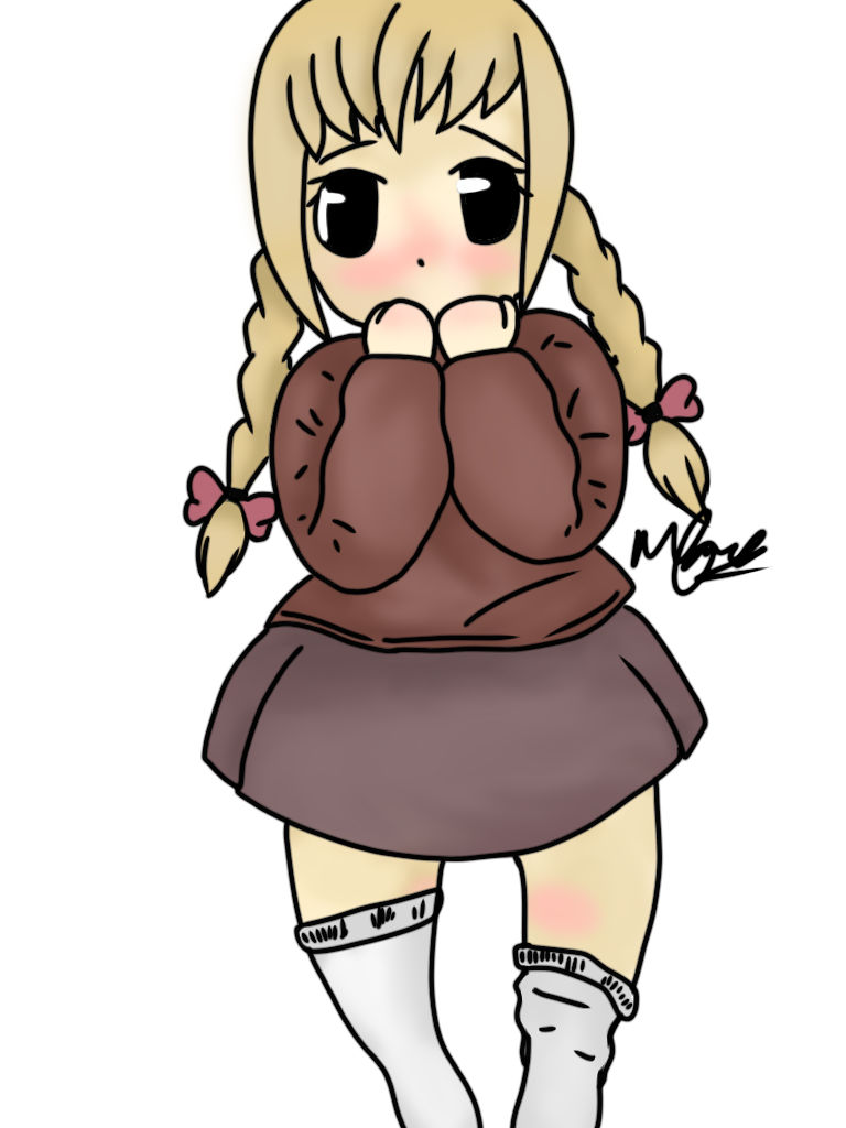 Chibi Base Scared Scared Chibi by DirtySoccs on DeviantArt