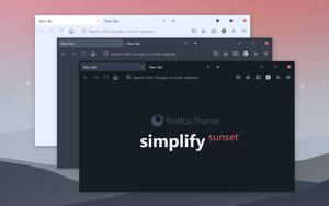 Simplify Sunset - Firefox Theme