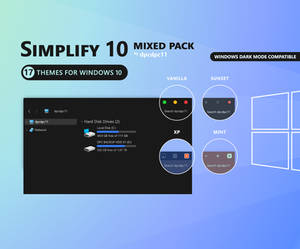 Simplify 10 Mixed Windows 10 Theme Pack (17 in 1)