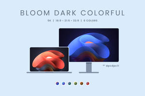 Bloom Dark Colorful - 5K Wallpaper Pack