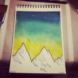 Watercolor Mountains