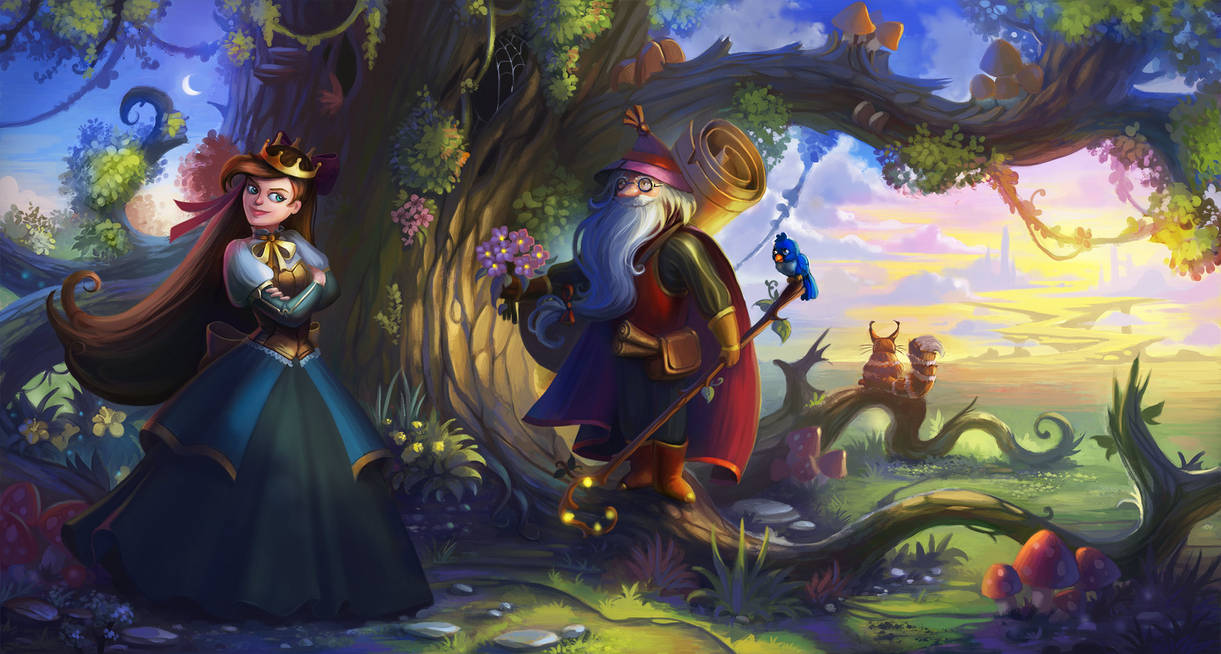 Princess and mage by lepyoshka Princess and mage by lepyoshka