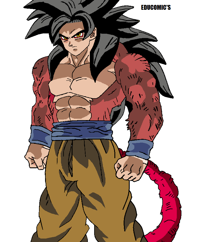 Goku SSJ 4 PNG by DavidBksAndrade on DeviantArt