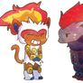 Infernape and Zoroark