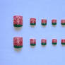 Strawberry Swirl Toenail Set