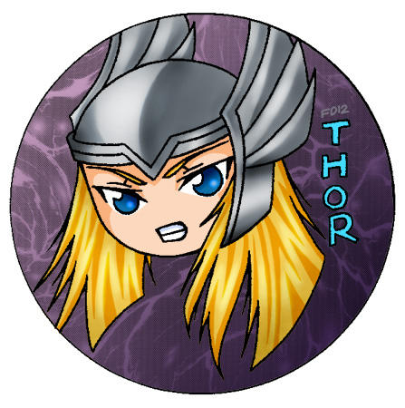 Thor Sticker by kitsunesama7 on DeviantArt
