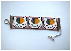 Nyanko-sensei Beaded Bracelet