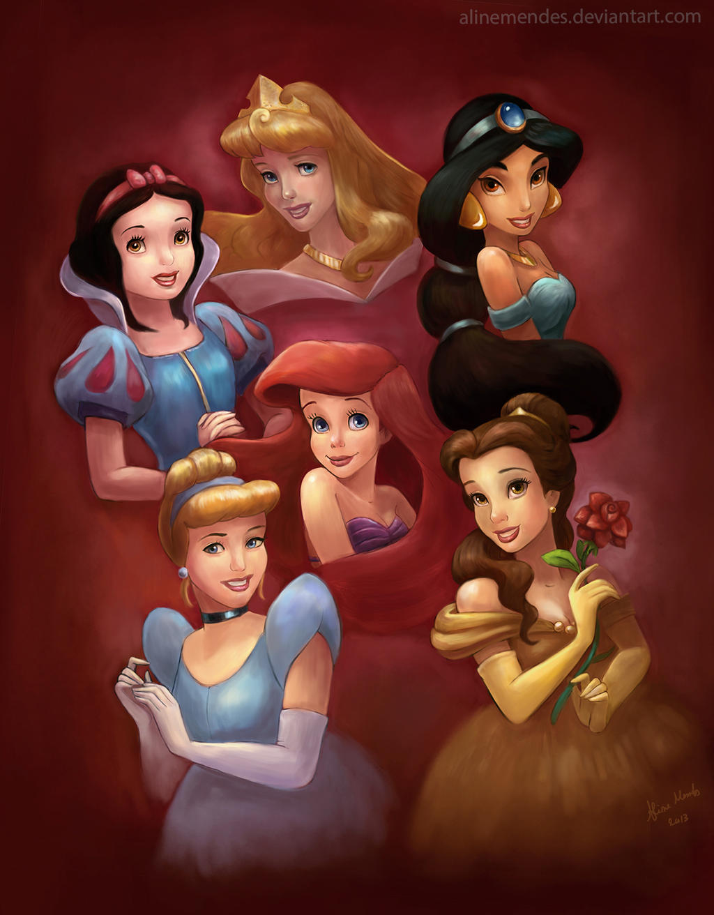 More Disney Princess by AlineMendes on DeviantArt