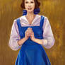 Belle with Blue Dress