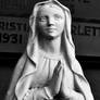 Vierge Marie Statue Cimetiere Volvic