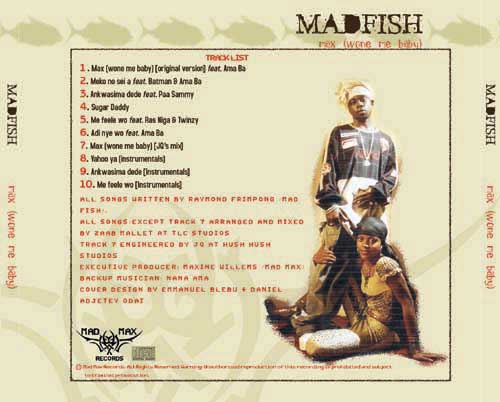 Madfish the debut cdcover back