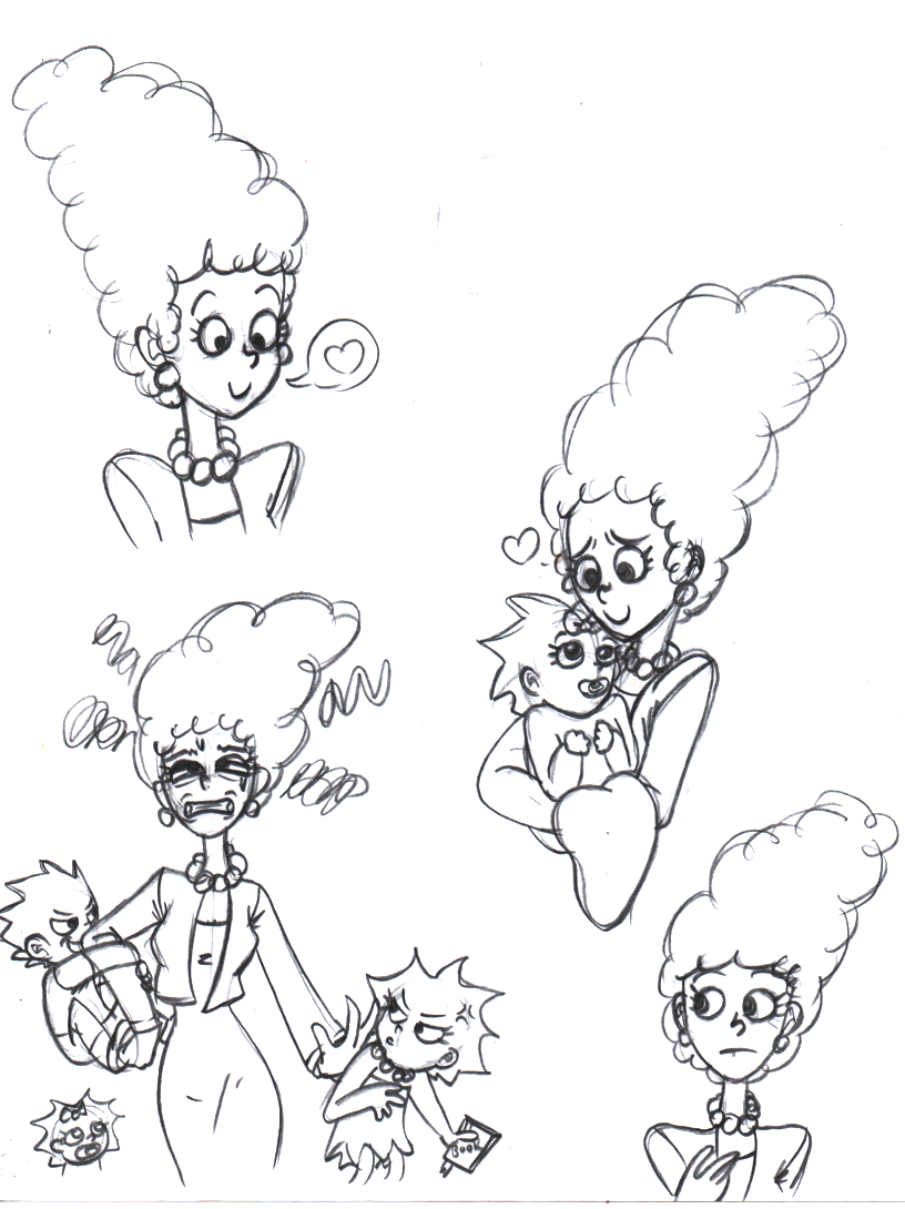 Marge doodles