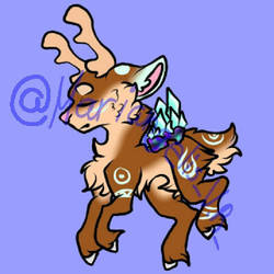 Meet Tyrone : (crystal deer/closed species)