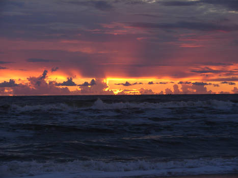 North sea sunset