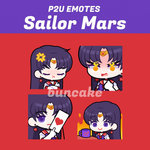 P2U Animated Emotes | Sailor Mars by Buncaked