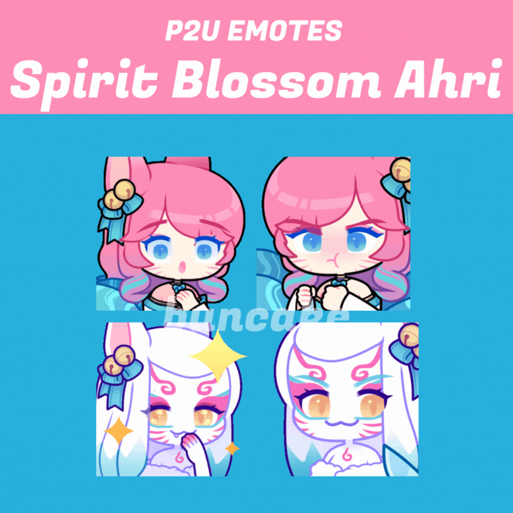 P2U Animated Emotes | Spirit Blossom Ahri by Buncaked on DeviantArt P2U Animated Emotes | Spirit Blossom Ahri by Buncaked on DeviantArt