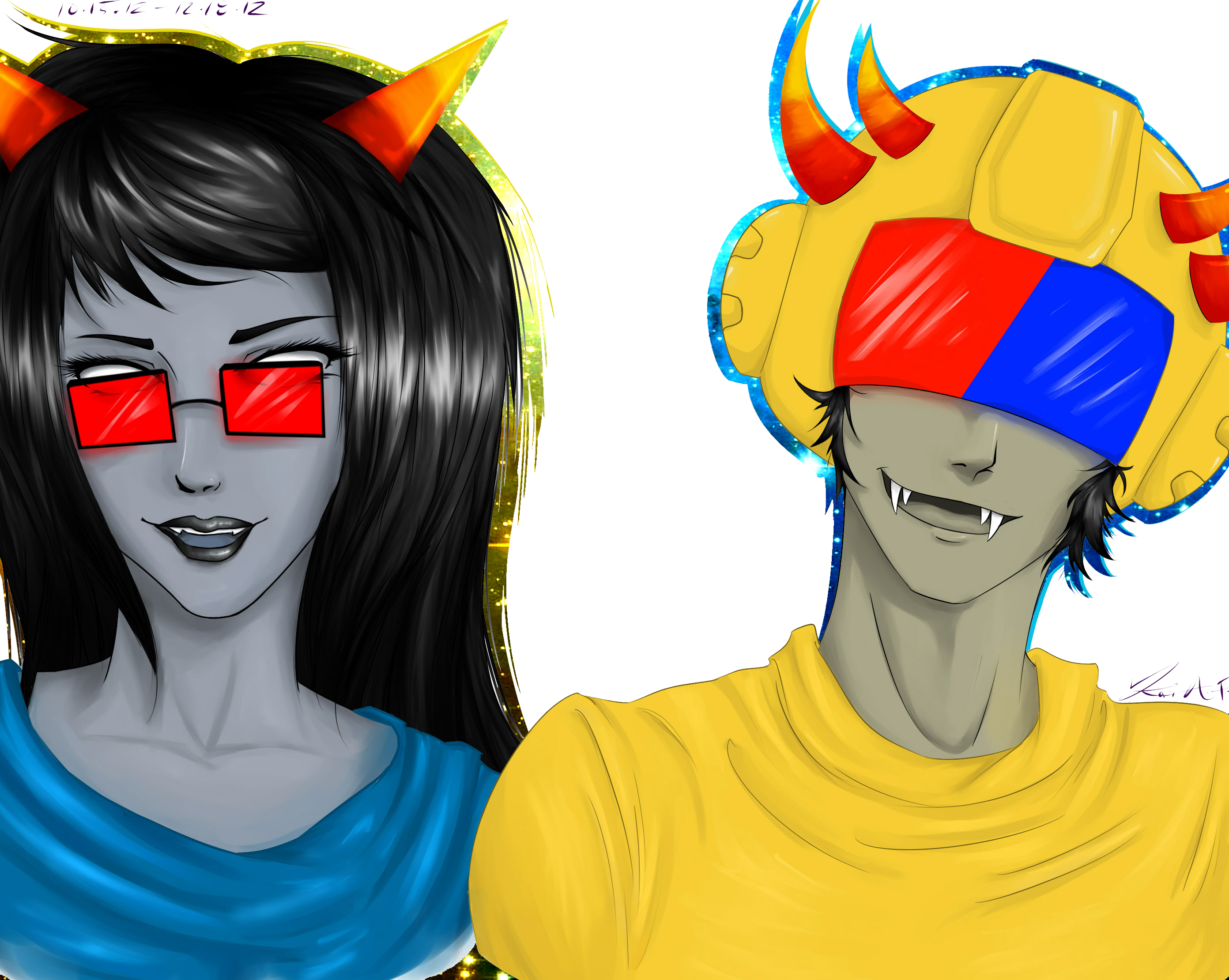 Latula and Mituna -Homestuck