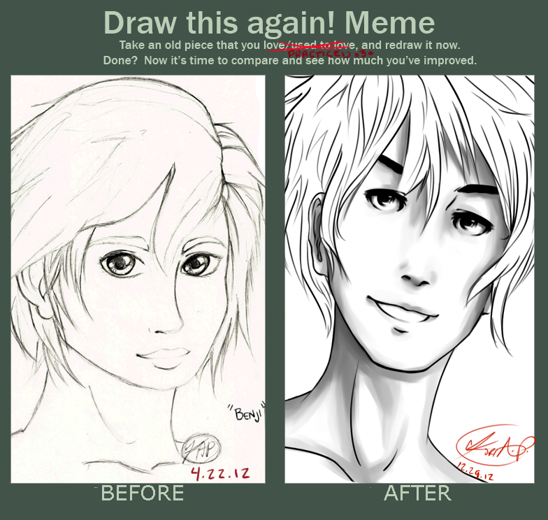 Before and After Meme -Benji