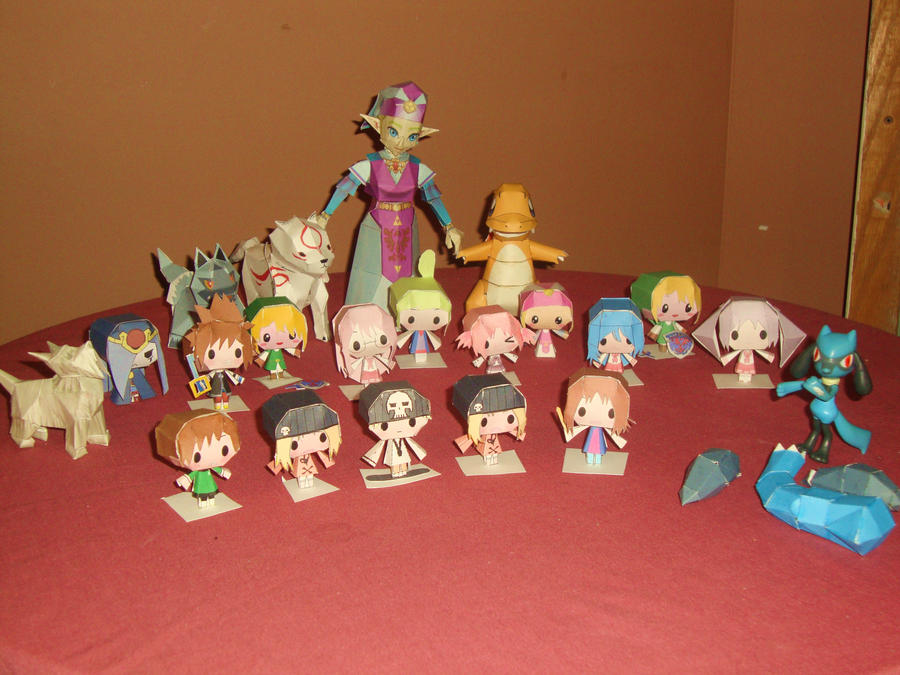 Our Papercraft Collection by AnimeGang on DeviantArt