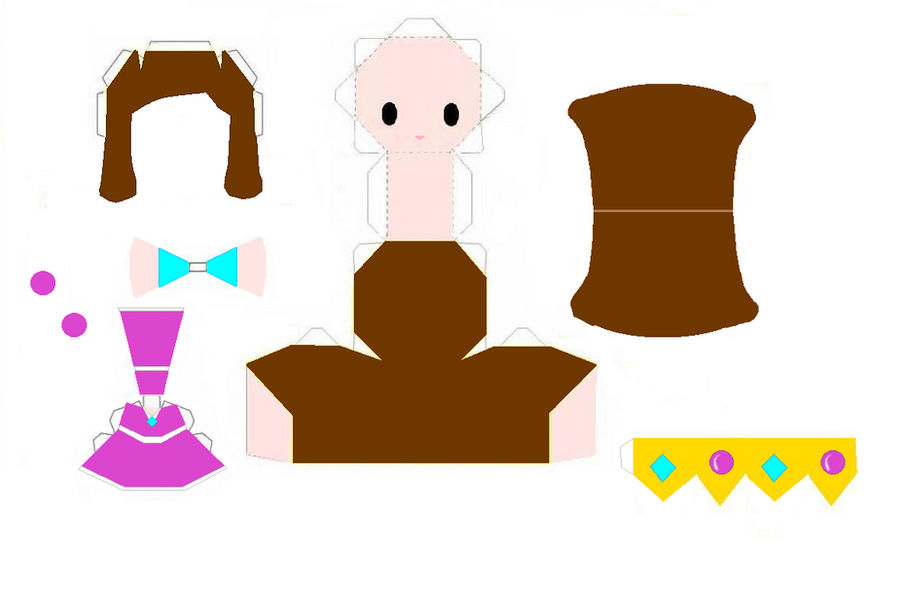 Lilac Papercraft Template