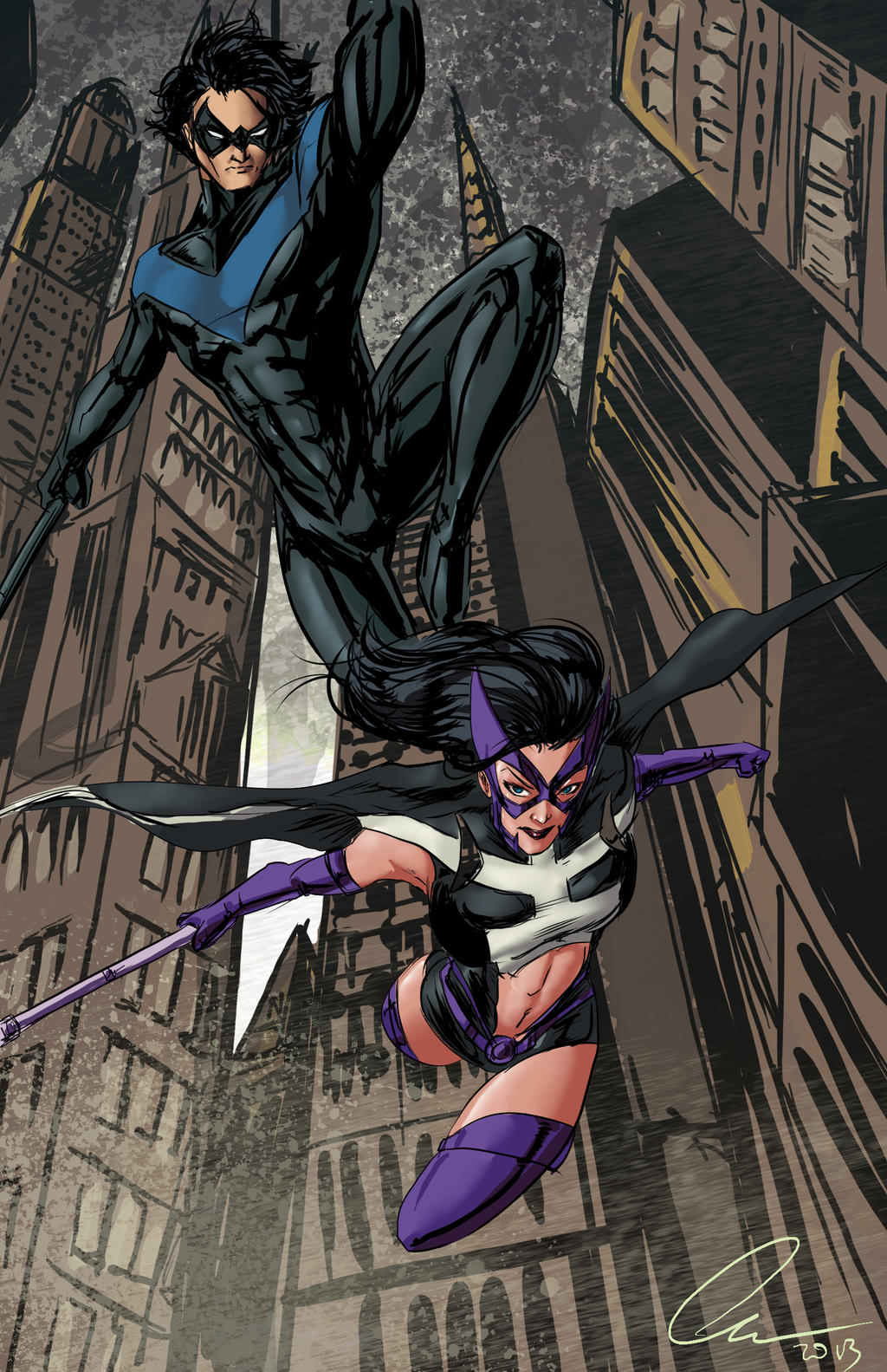 Nightwing And Huntress