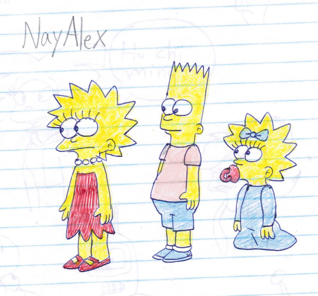 Bart, Lisa and Maggie