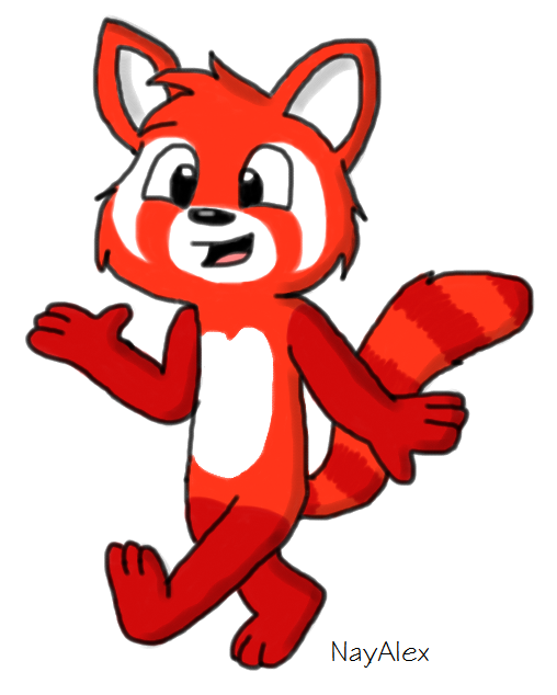 Anthro Red Panda