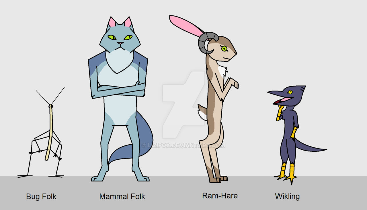 Charlie Friends (All races) by lizifox on DeviantArt