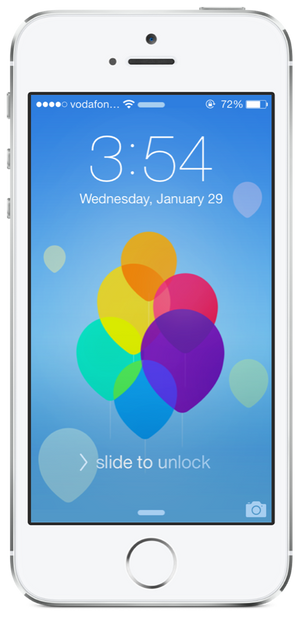 iOS 7 | Lockscreen Wallpaper