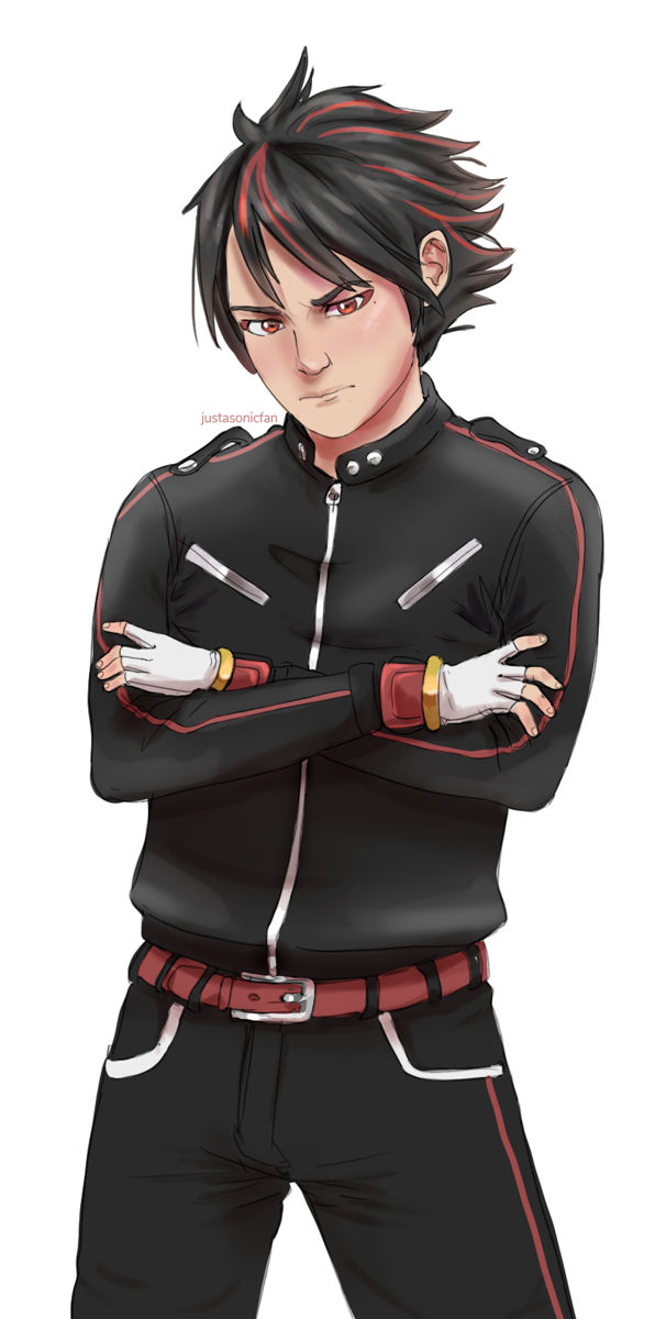 Human Shadow the Hedgehog by JustASonicFan on DeviantArt