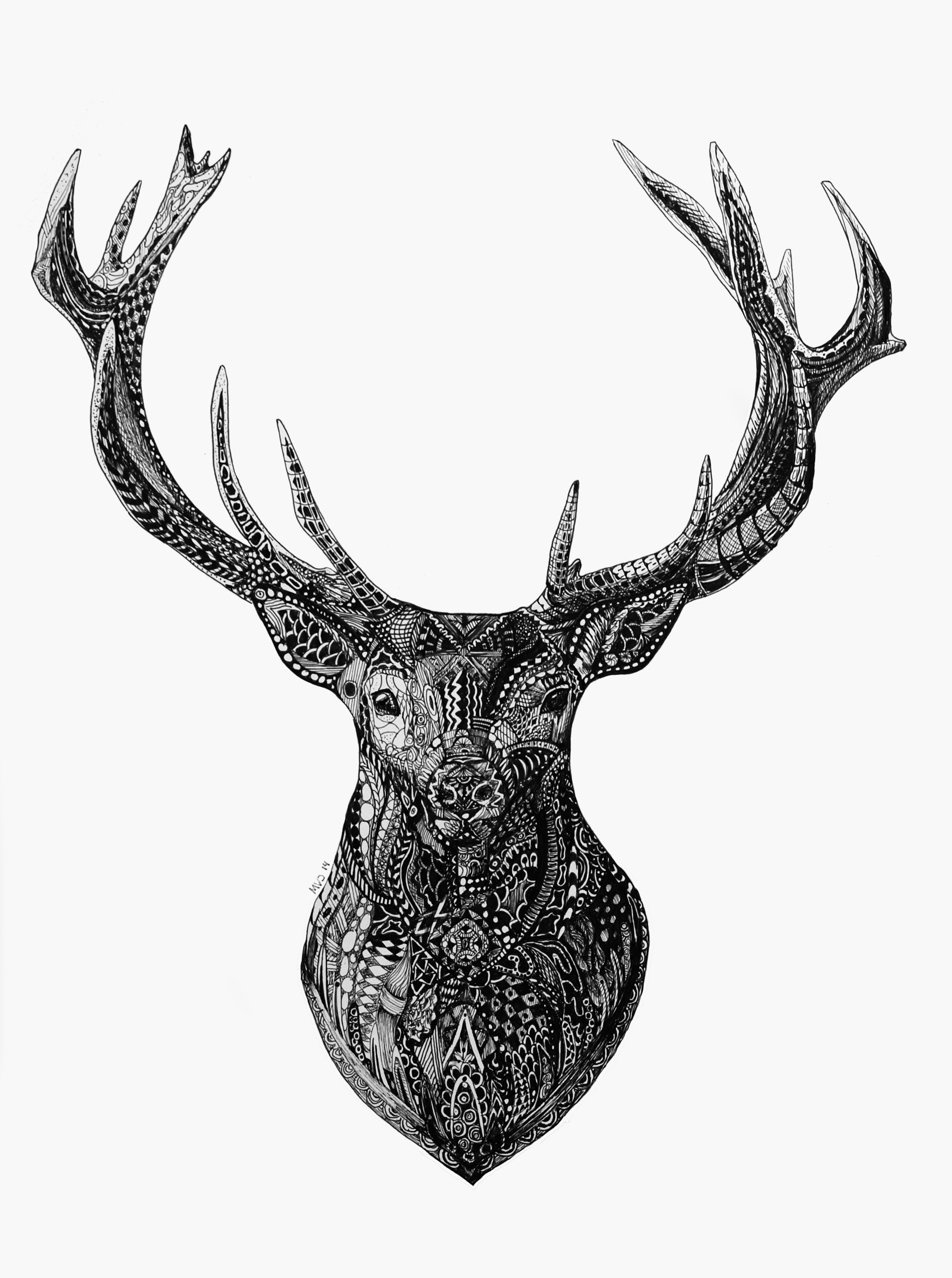 Zentangle Deer