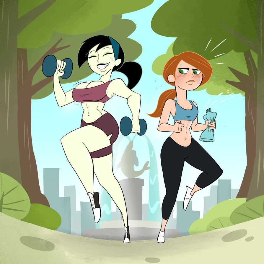 Jogging At The Park KP X Shego Commission By Alexander LR 2 On jogging-at-the-park-kp-x-shego-commission-by-alexander-lr-2-on