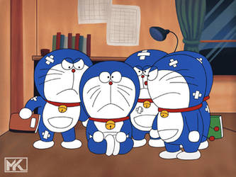 Doraemon (2005) in the style of 1973 Anime