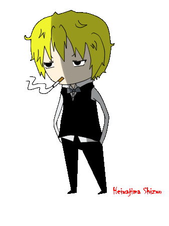 Animated Smoking Shizuo by psychotic-cookie on DeviantArt