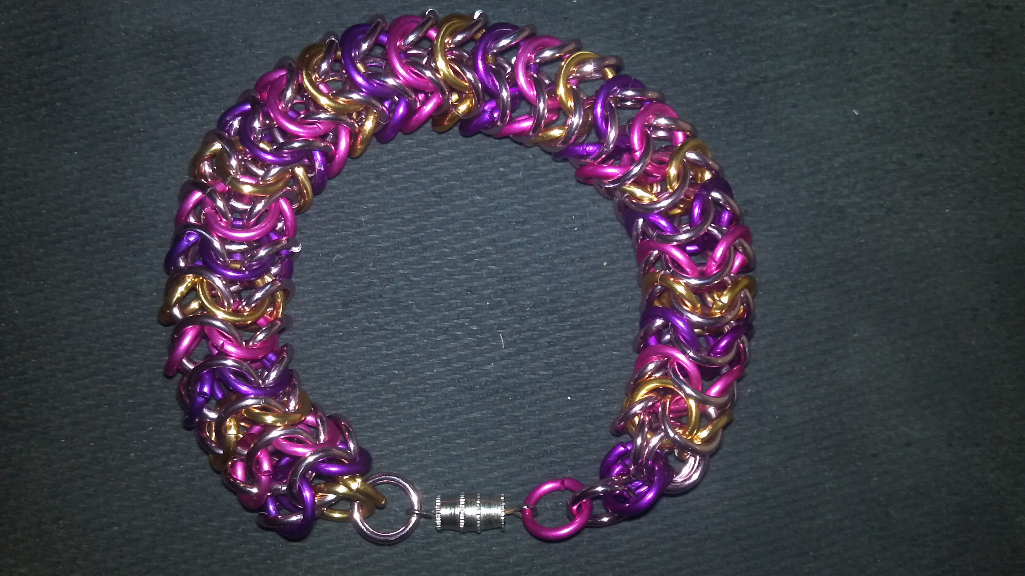 MLP Themed Cadance Chainmail Bracelet-2