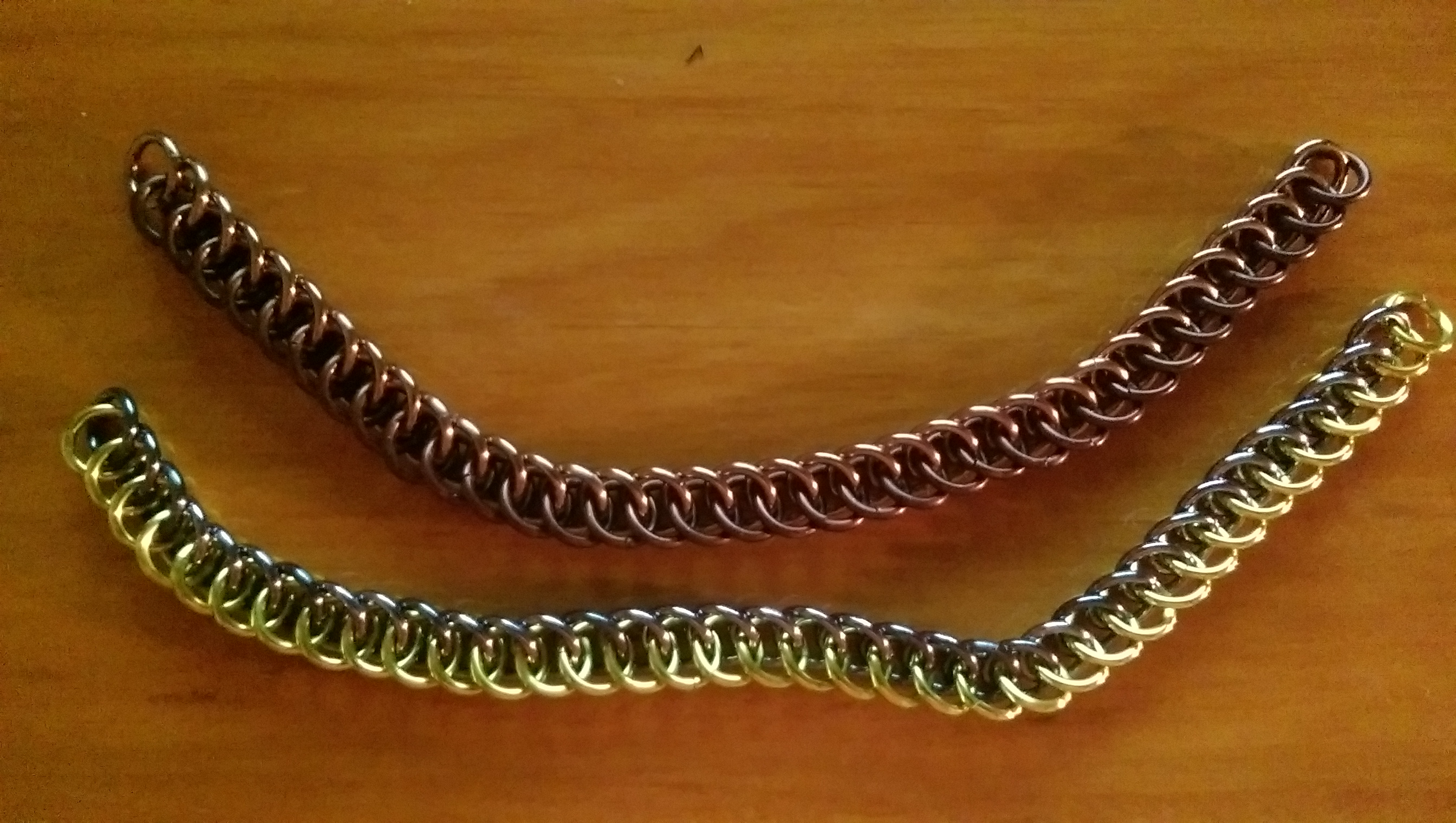 MLP Themed Chainmail Bracelet Dr Whooves and Derpy