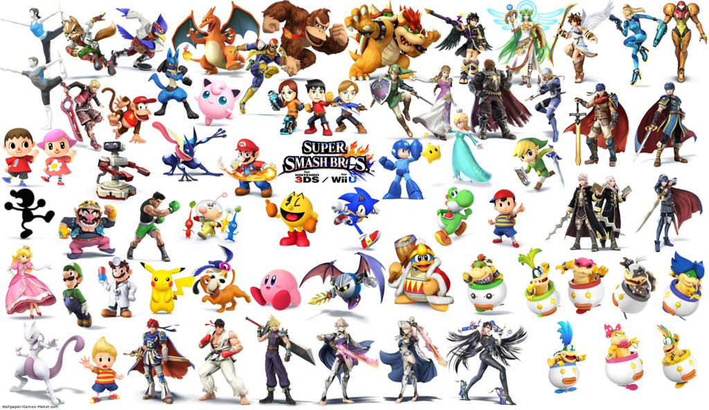 Super Smash Bros. for Wii U and 3DS All Characters by Digilady99 on