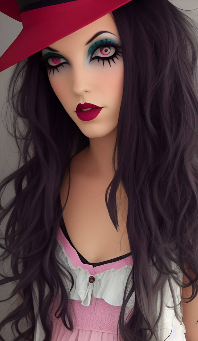 Me like Tim Burton Character created by AI by RainingSunMoonLight on