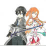 Asuna and Kirito - Sword Art Online