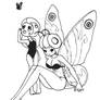 Mothra Girl and Larvae Girl