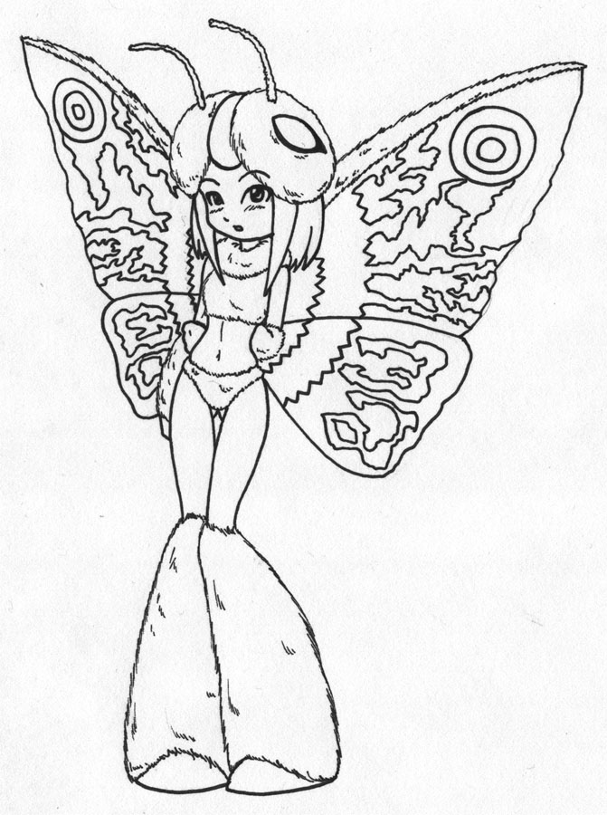 Rainbow Mothra Girl