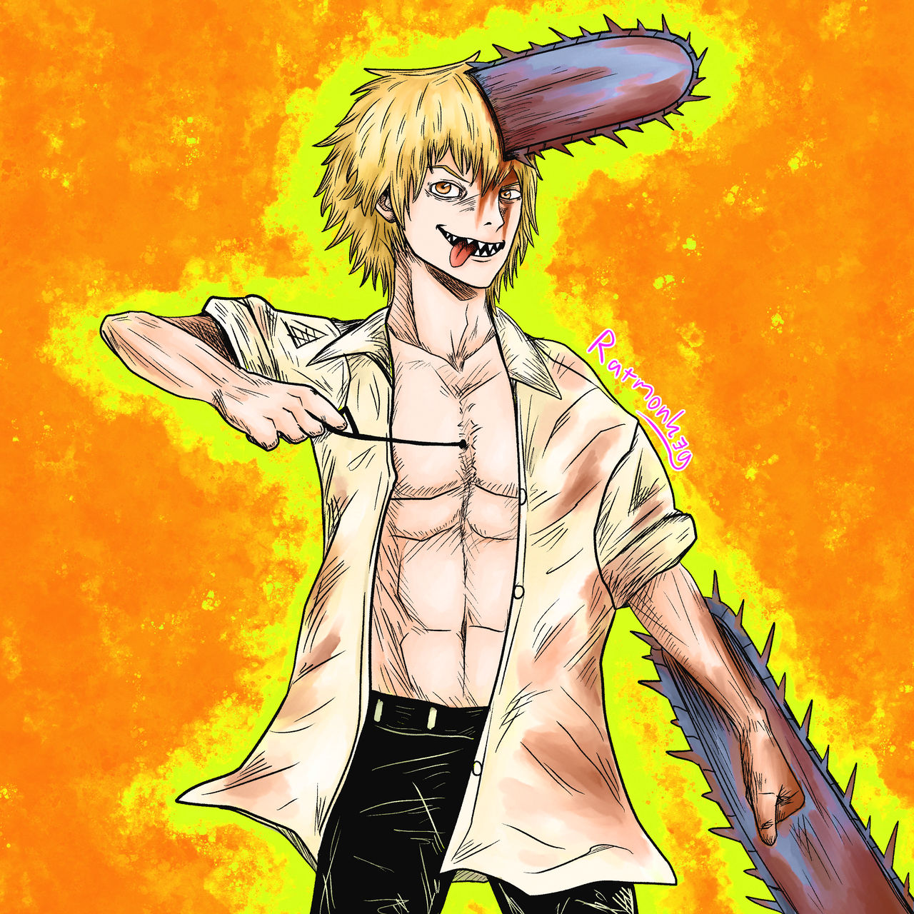 Denji by ratmonk3y on DeviantArt