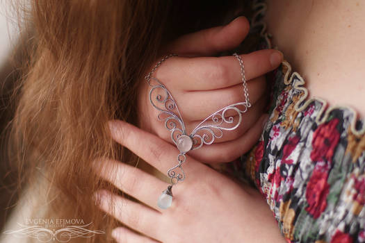 Fairy Filigree. #1 Sterling silver necklace